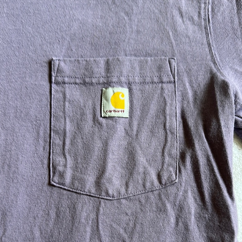 Carhartt Light Purple Loose Fit Pocket Tee Size XS - Picture 2 of 4